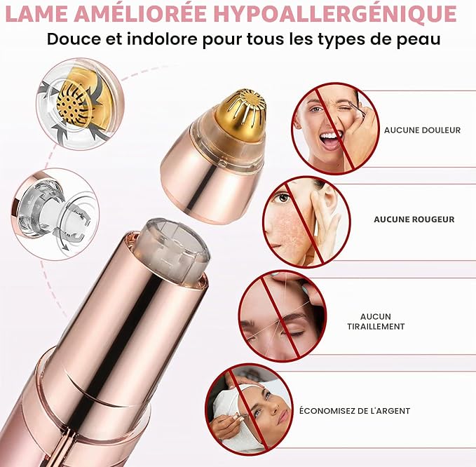 Lame améliorée hypoallergénique, douce et indolore